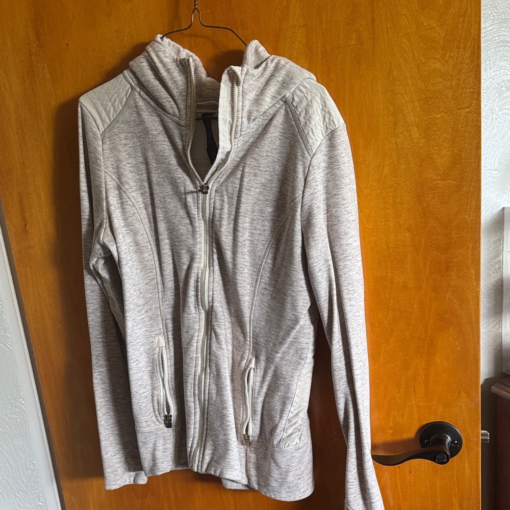 90 Degree By Reflex Gray Zip-Up Jacket
